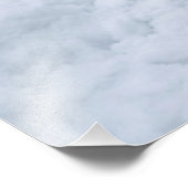 Misty Winter Forest Path Winter Landscape Poster (Coin)