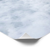 Misty Winter Forest Path Winter Landscape Poster (Coin)