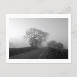 Misty Winter Morning: Cheshire, Engeland Briefkaart