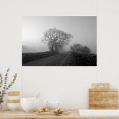 Misty Winter Morning: Cheshire, Engeland Poster (Keuken)