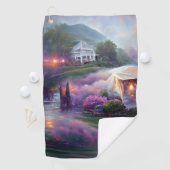 Misty Wisteria House in the Hill Golfhanddoek (Insitu)