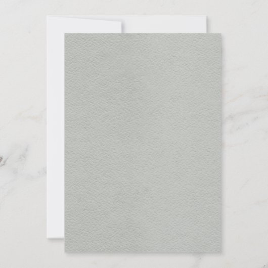 Misty Woodland Forest Faire-part de mariage rustiq (Dos)