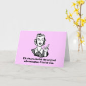 Misvatting - Sarcastische Humor Kaart (Gele Bloem)