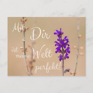 Mit Dir ist meine Welt perfekt! Briefkaart