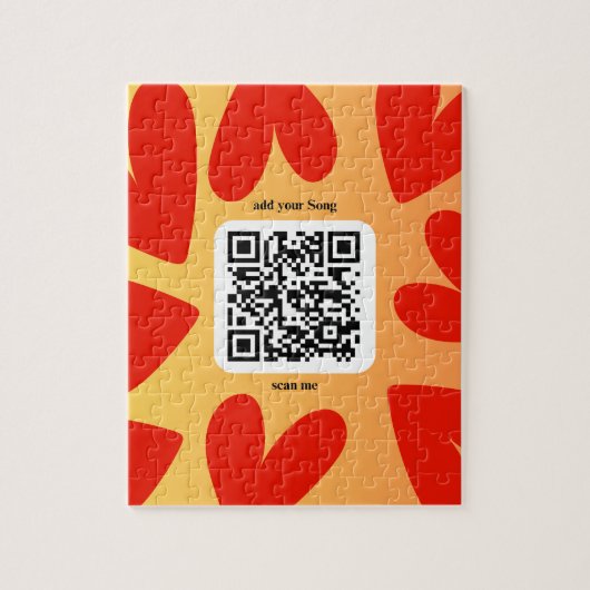 Mit personalisierten Song per QR-code Legpuzzel (Verticaal)