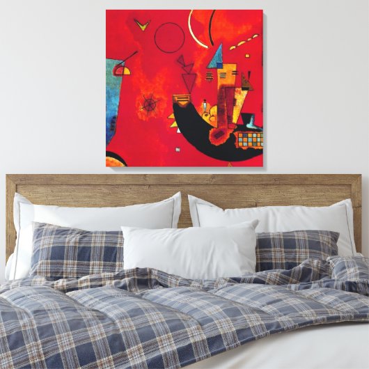Mit und Gegen, 1929 by Wassily Kandinsky Canvas Afdruk (Insitu (Slaapkamer))