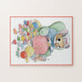 Mitaines de Noël tricotant le puzzle de souris (Horizontal)