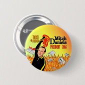 Mitch Daniels voor President 2016 Ronde Button 5,7 Cm (Voorkant /achterkant)