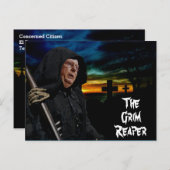 Mitch McConnell Grim Reaper Briefkaart (Voorkant / Achterkant)
