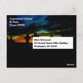 Mitch McConnell Grim Reaper Briefkaart (Achterkant)