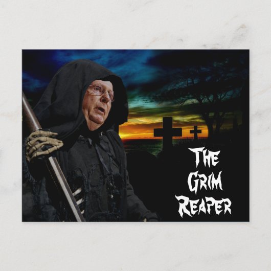 Mitch McConnell Grim Reaper Briefkaart (Voorkant)