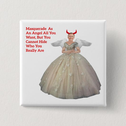 Mitch McConnell Masquerades Button (Voorkant)