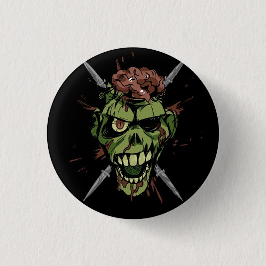 mitch ' zombie - afbeelding ronde button 3,2 cm (Voorkant)