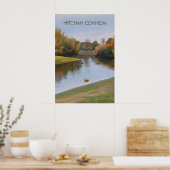 Mitcham Common Londen Reisposter Poster (Keuken)