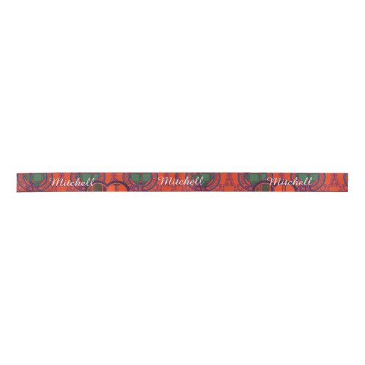Mitchell clan Pset Scottish kilt tartan Lint (Voorkant)