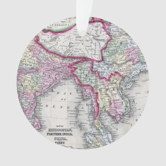 Mitchell Map | India, Tibet, China en SE-Azië Ornament (voorkant)