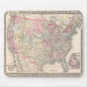 Mitchell Map of the United States (1866) Muismat