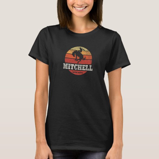 Mitchell SD Land Westerne Retro T-shirt (Voorkant)