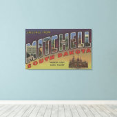 Mitchell, South Dakota - Large Letter Scenes Canvas Afdruk (Insitu (Houten vloer))