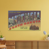 Mitchell, South Dakota - Large Letter Scenes Canvas Afdruk (Insitu (Woonkamer))