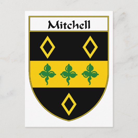 Mitchell wapenschild/familiewapen briefkaart (Voorkant)