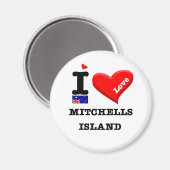 MITCHELLS ISLAND - I Love Magneet (Voorkant / Achterkant)