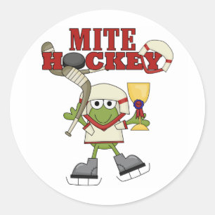 Mite Hockey Champ T-shirts en geschenken Ronde Sticker