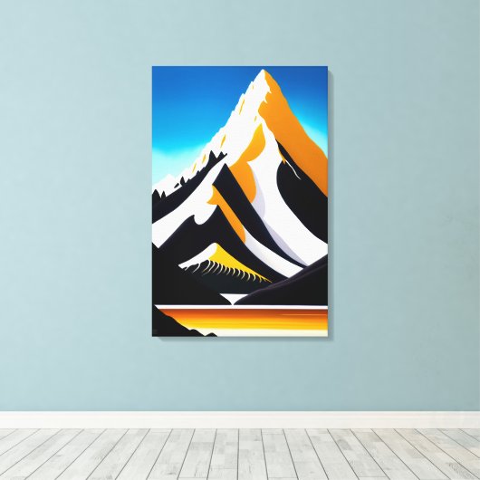 Miter Peak - Canvas Print (Insitu (Houten vloer))