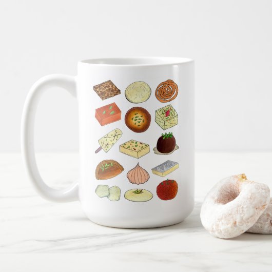 Mithai Indian Sweets Confectionery Desserts India Koffiemok (Met donut)