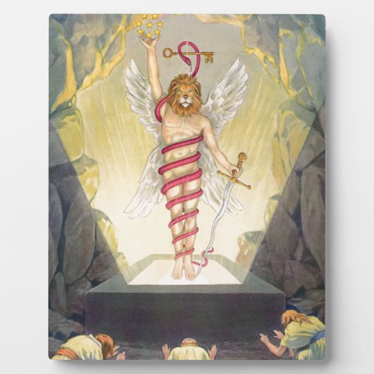 Mithra in de vorm van Leontocephalic Kronos Fotoplaat (Voorkant)