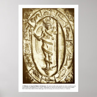 Mithraic carving of the Higher Self Poster