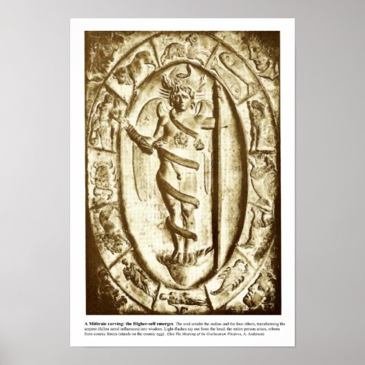 Mithraic carving of the Higher Self Poster (Voorkant)