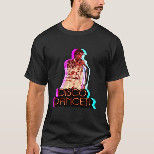 Mithun Chakraborty Design - Disco Dancer T-shirt (Voorkant)