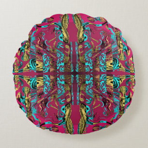 Mitochondri-Pop Round Pillow Rond Kussen