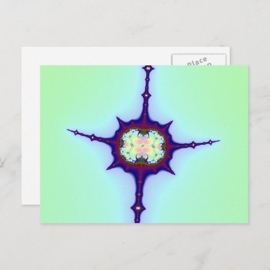 Mitosis Fractal Briefkaart (Voorkant / Achterkant)