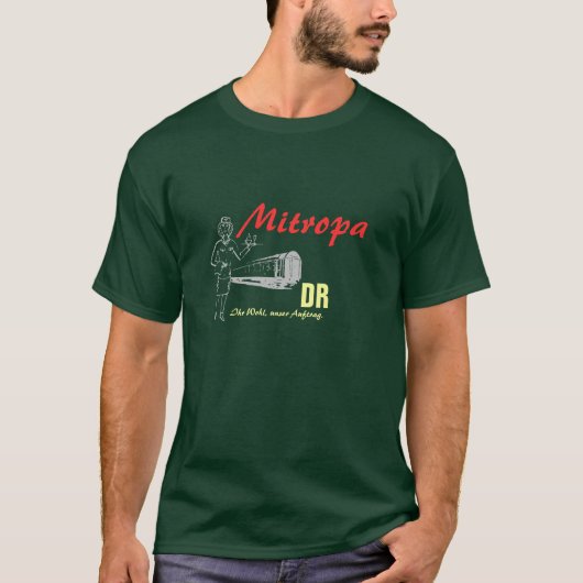 Mitropa DDR Werbedesign T-shirt (Voorkant)