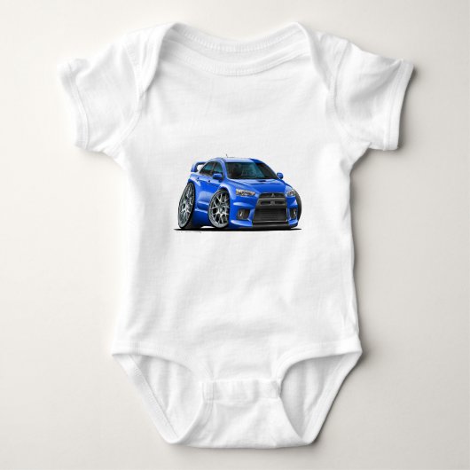 Mitsubishi Evo Blue Car Romper (Voorkant)