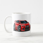 Mitsubishi Evo Red Car Koffiemok (Links)