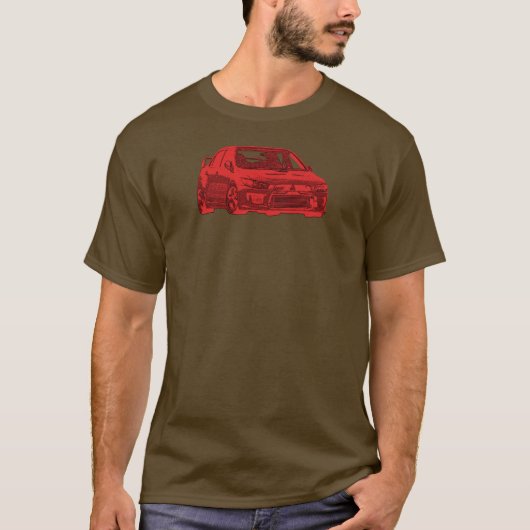 Mitsubishi Evolution T-shirt (Voorkant)