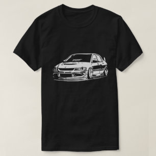 Mitsubishi Evolution Vector Afbeelding T-shirt