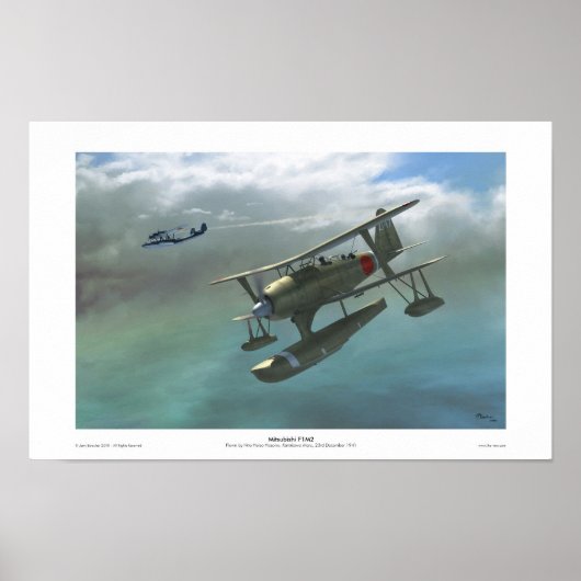 Mitsubishi F1M2 Poster (Voorkant)