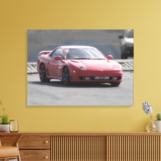 Mitsubishi GTO Twin Turbo canvas print (Insitu (Woonkamer))