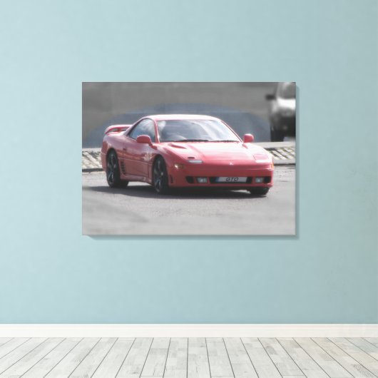 Mitsubishi GTO Twin Turbo canvas print (Insitu (Houten vloer))