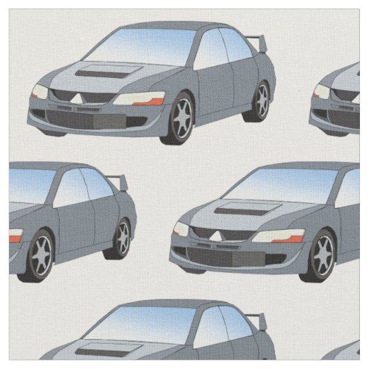 Mitsubishi Lancer Evolution Fabric Stof (Close Up)