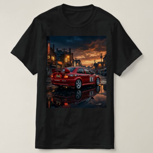 Mitsubishi Lancer Evolution VI T-shirt (Design voorkant)