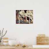 Mitsukini Defying the Skeleton Specter, c.1845 Poster (Keuken)