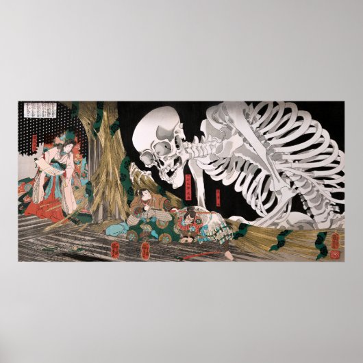 Mitsukuni Defing the Skeleton Specter Poster (Voorkant)