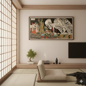 Mitsukuni Defying the Skeleton Spectre - Poster