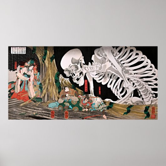 Mitsukuni Defying the Skeleton Spectre - Poster (Voorkant)