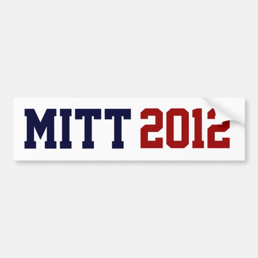 MITT 2012 BUMPERSTICKER (Voorkant)